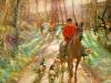 Sir Alfred-James Munnings  1878-1959  Hunting morning