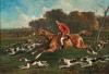 Alfred de Dreux   1810-1860    Scène de chasse à courre