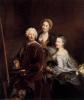 Antoine Pesne   1683-1757   Le peintre et sa famille