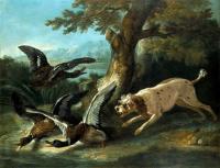 Barbet tondu peint par jean baptiste oudry