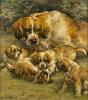 Edmund Osthaus  A family of puppies