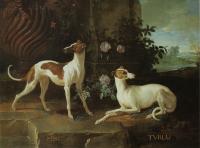 Jean baptiste oudry misse et turlu levrettes de louis xv