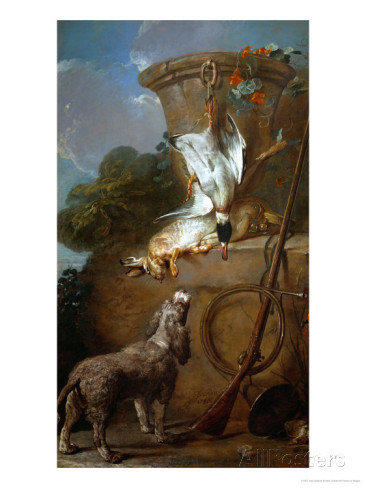 Jean-Siméon Chardin Barbet en tonte de chasse comme tous les barbets e cette époque 1730