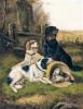 John Gifford drei jagdhunde mit federwild