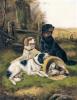 John Gifford drei jagdhunde mit federwild