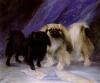 Lilian Cheviot    Two pekingese