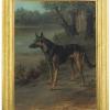 Maud Earl a german shepherd at guard