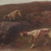 Maud Earl pointers in a mountainous landscape