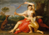 Pompeo Batoni   1708-1787    Diane et Cupidon