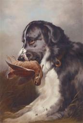 Sir edwin henry landseer  Terre-Neuve chasseur