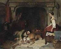 Sir edwin henry landseer the hawkers rest