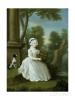 William Hogarth.  Portrait of a young lady of the Stamford family thought to be lady Jane Grey